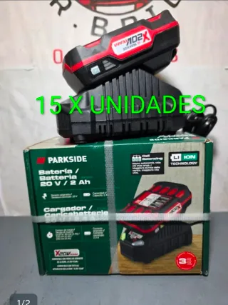 15x Batería Parkside 20V 2Ah + Cargador