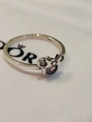 Anillo Pandora Minnie Plata