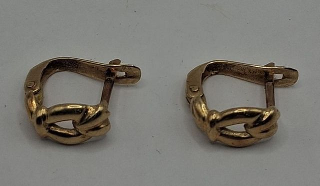 Pendientes Hebilla de Oro 18k, 1,67gr. Ref. G-097.