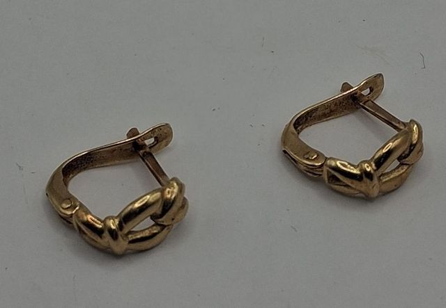 Pendientes Hebilla de Oro 18k, 1,67gr. Ref. G-097.