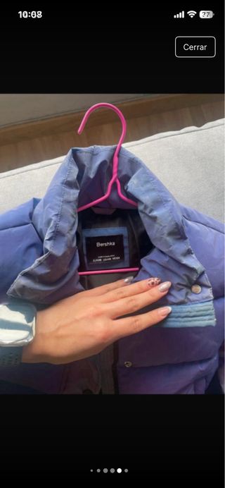 Chaquetón acolchado multicolor