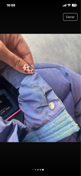 Chaquetón acolchado multicolor