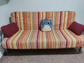 Sofá cama rayas multicolor