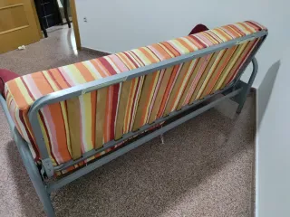 Sofá cama rayas multicolor