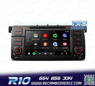 RADIO GPS ANDROID 14 BMW E46 4GB RAM 64GB ROM DVD