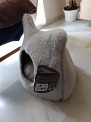 Camita para Gatos leeby Gris 40x40x40