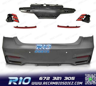 PARAGOLPES TRASERO BMW F30 LOOK M3 + KIT ESCAPE