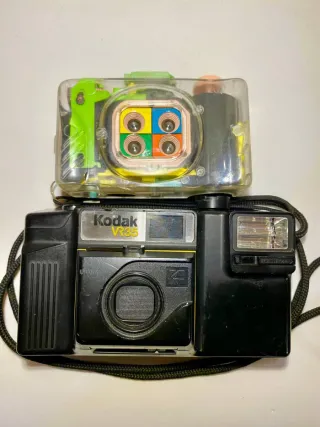 Lote Cámaras Action Sampler y Kodak VR35