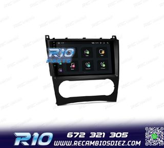 RADIO GPS ANDROID 13 PARA MERCEDES CLASE C W203 CLK W209 G W