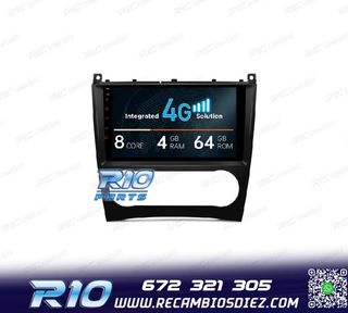RADIO GPS ANDROID 13 PARA MERCEDES CLASE C W203 CLK W209 G W