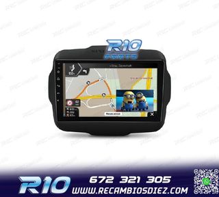 RADIO GPS ANDROID 14 PARA JEEP RENEGADE 15-20