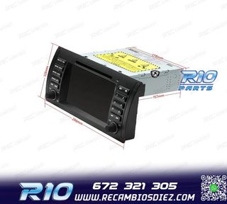 RADIO GPS ANDROID 12 QUAD CORE BMW X5 E53 99-06