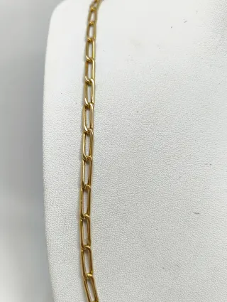 Cadena Oro 18kt eslabones alargados 60cm largo