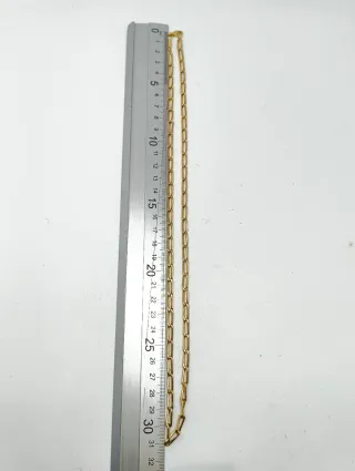 Cadena Oro 18kt eslabones alargados 60cm largo
