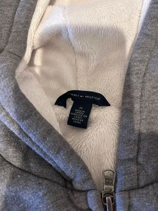 Sudadera Tommy Hilfiger Gris con Cremallera