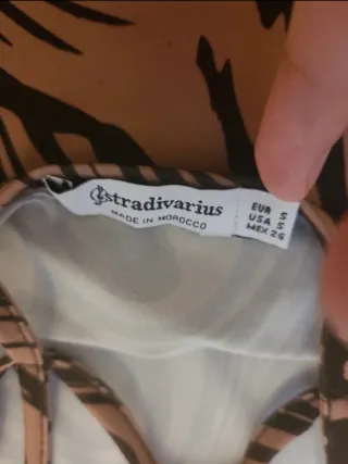 Abito Stradivarius lungo fantasia animalier