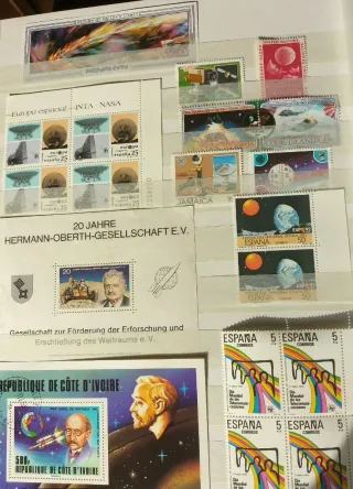 Astronomía 19 Hojas Bloque+32 sellos MNH