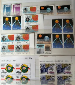 Astronomía 19 Hojas Bloque+32 sellos MNH