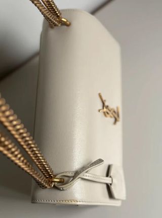 Bolso Saint Laurent Blanco y Dorado