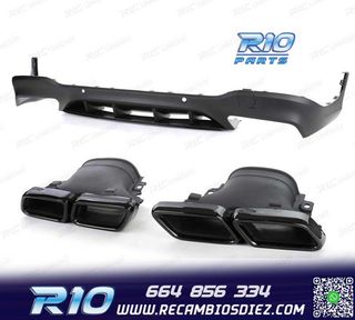 DIFUSOR MERCEDES GLC X253 15-18 LOOK AMG GLC63 PDC + COLAS E