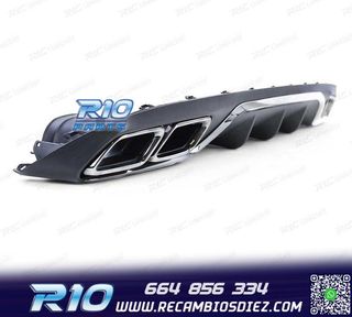 DIFUSOR MERCEDES CLASE E W213 SEDAN 16-20 LOOK AMG E63 + COL
