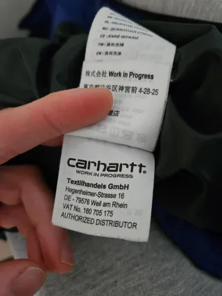 Chaqueta Carhartt Larsen Negra y Azul