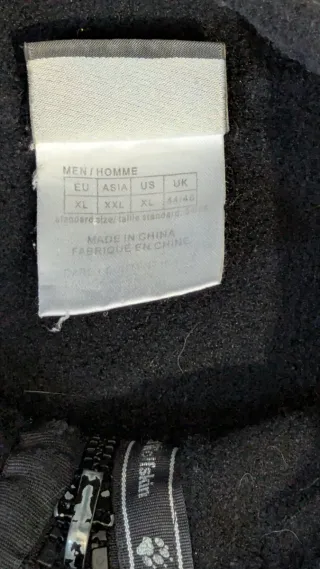 Chaqueta Polar Jack Wolfskin Negra