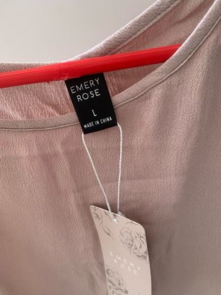 Camisa beige Emery Rose talla L