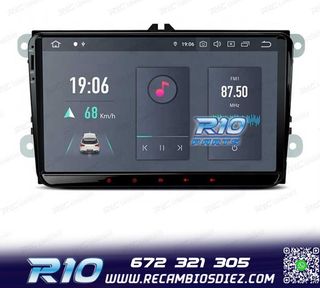 RADIO GPS ANDROID 11 PARA VOLKSWAGEN VW SEAT SKODA HEXA-CORE