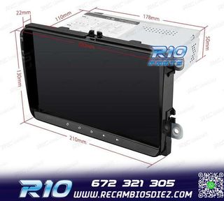RADIO GPS ANDROID 11 PARA VOLKSWAGEN VW SEAT SKODA HEXA-CORE