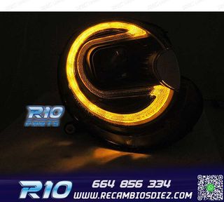 FAROS XENON MINI COOPER 06-14 LED NEGRO
