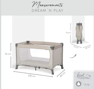 HAUCK Dream N Play Cuna de Viaje Plegable
