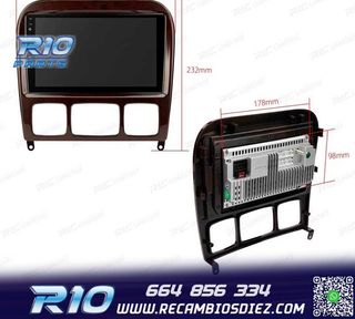 RADIO GPS ANDROID 13 MERCEDES CLASE S W220 98-05
