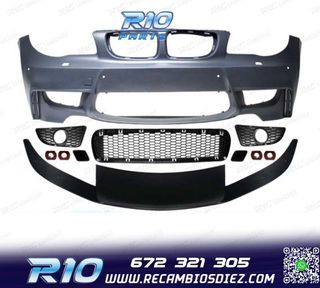 PARAGOLPES DELANTERO BMW E81 E82 E88 LOOK 1M PDC SRA + LIP F