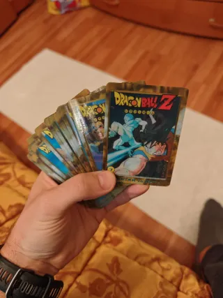 Lotto 30 Carte Dragon Ball Z Vintage Bordo Oro