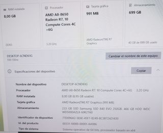 Ordenador HP Pavilion Azul