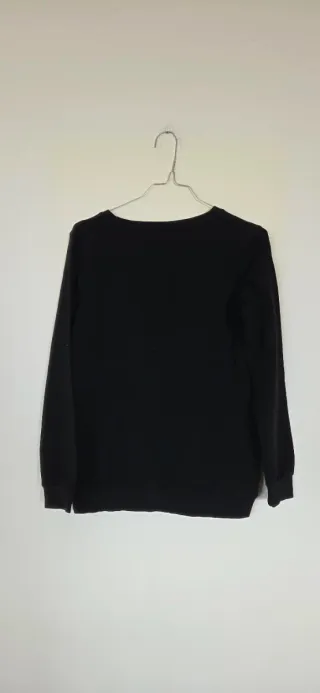 Felpa nera donna con brillantini