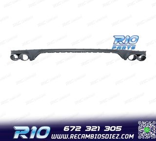 DIFUSOR AUDI Q8 18-23 LOOK SQ8 + COLAS DE ESCAPE PLATEADAS