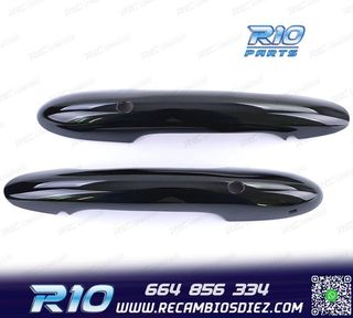 CARCASA TIRADOR PUERTA MINI F55 F56 F57 NEGRO BRILLO KEYLES