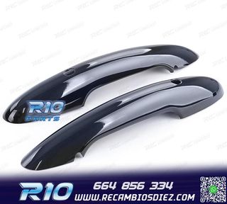 CARCASA TIRADOR PUERTA MINI F55 F56 F57 NEGRO BRILLO KEYLES