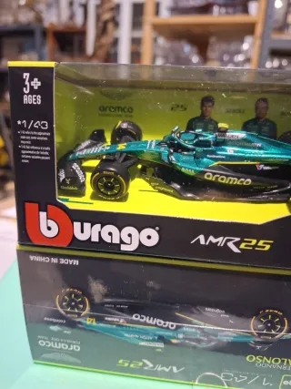 Burago Aston Martin AMR25 Fernando Alonso 1:43
