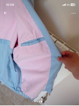 Chaqueta SPAGNO azul y rosa hombre