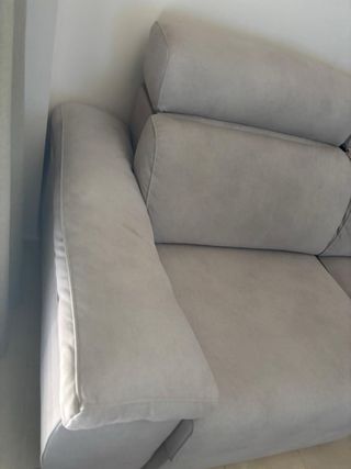 Sofá 3 plazas tela beige