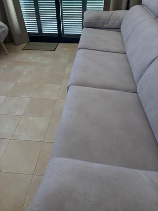 Sofá 3 plazas tela beige