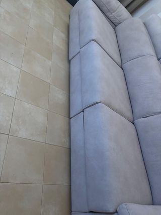 Sofá 3 plazas tela beige