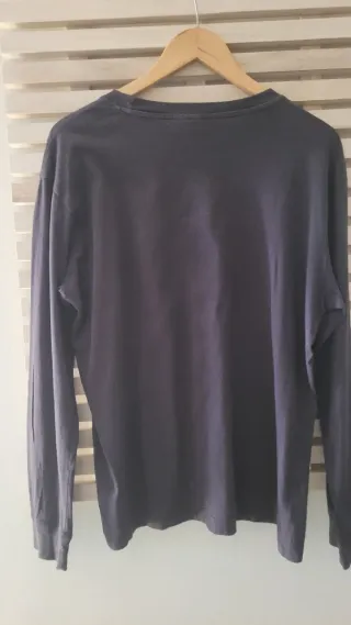 Camiseta Divided Manga Larga Marrón Talla M