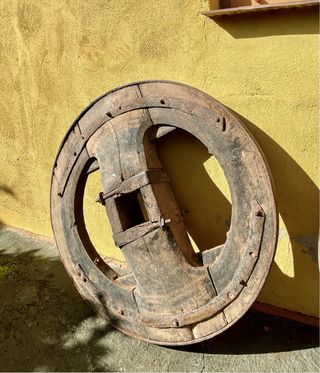 RUEDA MADERA ANTIGUA OFERTA