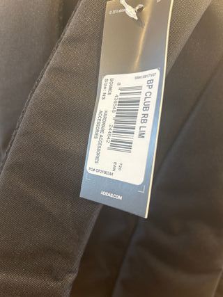 Mochila pádel Adidas negra y lima