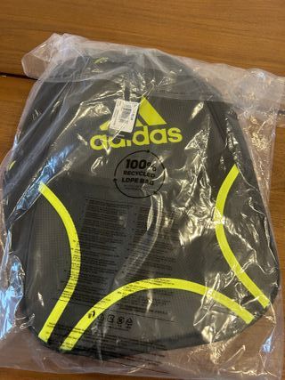 Mochila pádel Adidas negra y lima