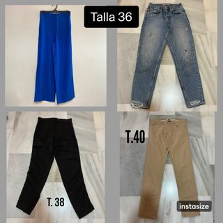 Lote 4 pantalones mujer por 5€